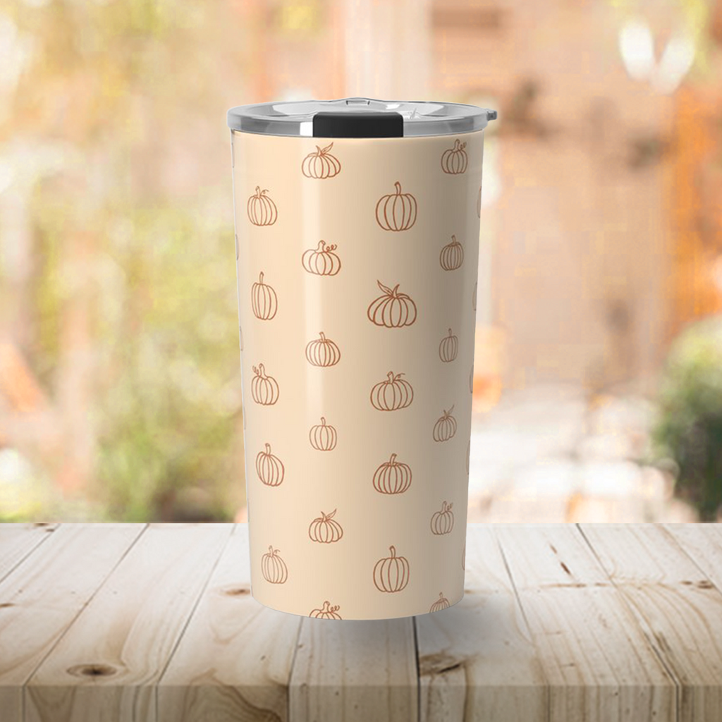 Orange Pumpkin Travel Mug