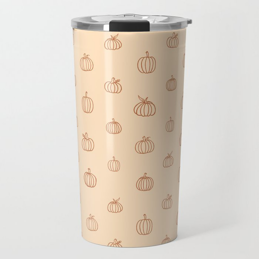 Orange Pumpkin Travel Mug